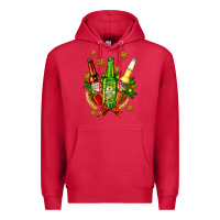 Cardinal beer bottle party set for christmas Premium Hoodie - AdoDesignShop