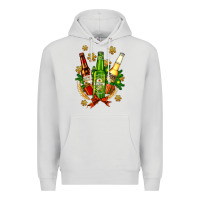 Dove Grey beer bottle party set for christmas Premium Hoodie - AdoDesignShop