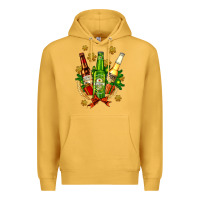Mustard beer bottle party set for christmas Premium Hoodie - AdoDesignShop