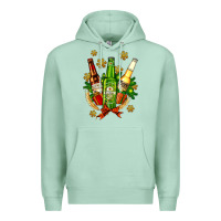 Seafoam beer bottle party set for christmas Premium Hoodie - AdoDesignShop