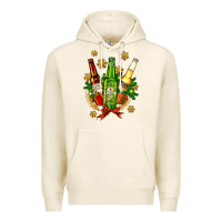 Tofu beer bottle party set for christmas Premium Hoodie - AdoDesignShop