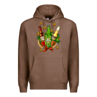 Chestnut beer bottle party set for christmas Premium Hoodie - AdoDesignShop