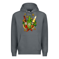 Rock beer bottle party set for christmas Premium Hoodie - AdoDesignShop
