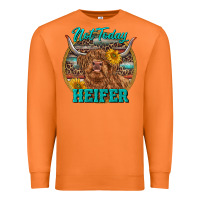 Carrot Highland Heifer Western Premium Sweatshirt - RanaPortraitStore