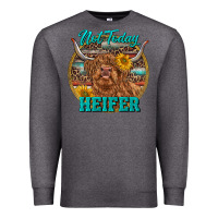 Charcoal Heather Highland Heifer Western Premium Sweatshirt - RanaPortraitStore