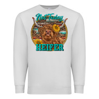 Dove Grey Highland Heifer Western Premium Sweatshirt - RanaPortraitStore