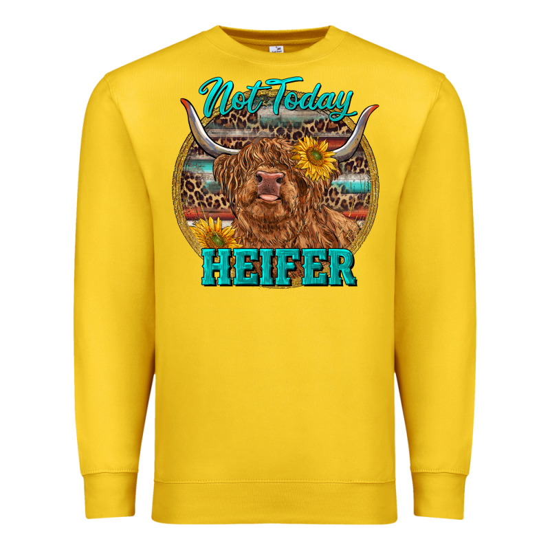 Highland Heifer Western Premium Sweatshirt by RanaPortraitStore | Teevron