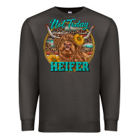Smoke Highland Heifer Western Premium Sweatshirt - RanaPortraitStore