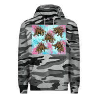 Slate Camo dinosaur stegosaurus Premium Hoodie - Artiststas
