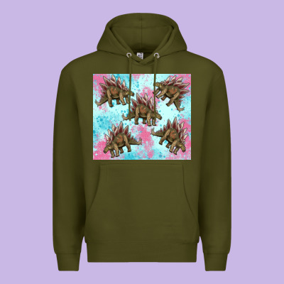 Dinosaur Stegosaurus Premium Hoodie Designed By Artiststas