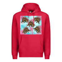Cardinal dinosaur stegosaurus Premium Hoodie - Artiststas