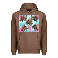 Chestnut dinosaur stegosaurus Premium Hoodie - Artiststas