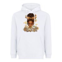 White believe praying afro messy bun Heavyweight Hoodie - texasbilliewilder
