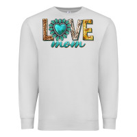 Dove Grey love mom western Premium Sweatshirt - texasbilliewilder