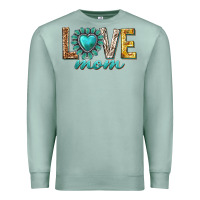 Seafoam love mom western Premium Sweatshirt - texasbilliewilder