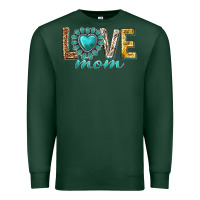 Sports Green love mom western Premium Sweatshirt - texasbilliewilder
