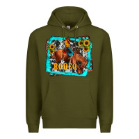 Army Green western rodeo Premium Hoodie - JahusDesignShop