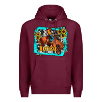 Burgundy western rodeo Premium Hoodie - JahusDesignShop