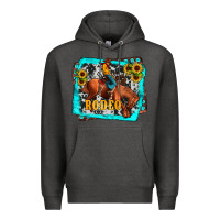 Charcoal Heather western rodeo Premium Hoodie - JahusDesignShop