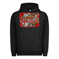 Pigment Black fiesta with sombrero background Urban Hoodie - Artiststas