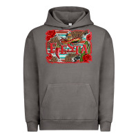 Pigment Tornado fiesta with sombrero background Urban Hoodie - Artiststas