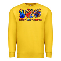 Peace Love America Premium Sweatshirt | Teevron