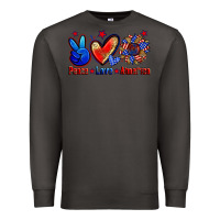Smoke peace love america Premium Sweatshirt - Zillion Design Studio