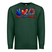 Sports Green peace love america Premium Sweatshirt - Zillion Design Studio