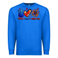 True Royal peace love america Premium Sweatshirt - Zillion Design Studio