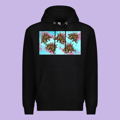 Dinosaur Stegosaurus Sippy Cup Premium Hoodie Designed By Artiststas