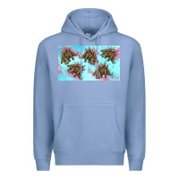 Colony Blue dinosaur stegosaurus sippy cup Premium Hoodie - Artiststas