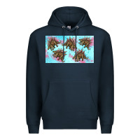 Navy dinosaur stegosaurus sippy cup Premium Hoodie - Artiststas