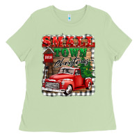 Matcha small town christmas Ladies Tee - BarkalooDesign