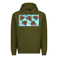 Army Green dinosaur stegosaurus sippy cup Premium Hoodie - Artiststas