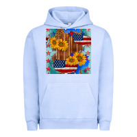 Pigment Grape Ice usa map with sunflowers and leopard seamless pattern Urban Hoodie - BundleAndBundleShop