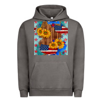 Pigment Tornado usa map with sunflowers and leopard seamless pattern Urban Hoodie - BundleAndBundleShop