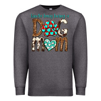 Charcoal Heather kinda busy being a dog mom Premium Sweatshirt - texasbilliewilder