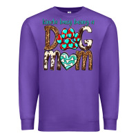 Purple kinda busy being a dog mom Premium Sweatshirt - texasbilliewilder
