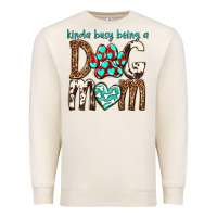 Sandshell kinda busy being a dog mom Premium Sweatshirt - texasbilliewilder