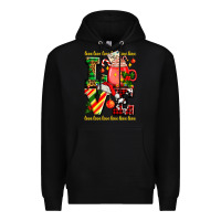 Black love with coffee cup and christmas lights Premium Hoodie - AdoDesignShop