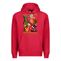 Cardinal love with coffee cup and christmas lights Premium Hoodie - AdoDesignShop