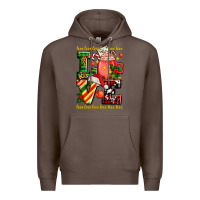 Coffee love with coffee cup and christmas lights Premium Hoodie - AdoDesignShop