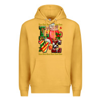 Love With Coffee Cup And Christmas Lights Premium Hoodie | Teevron