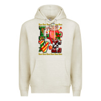 Oatmeal Heather love with coffee cup and christmas lights Premium Hoodie - AdoDesignShop