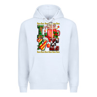 White love with coffee cup and christmas lights Premium Hoodie - AdoDesignShop