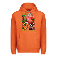 Carrot love with coffee cup and christmas lights Premium Hoodie - AdoDesignShop