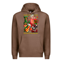 Chestnut love with coffee cup and christmas lights Premium Hoodie - AdoDesignShop