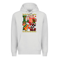 Dove Grey love with coffee cup and christmas lights Premium Hoodie - AdoDesignShop