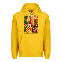 Lemon love with coffee cup and christmas lights Premium Hoodie - AdoDesignShop