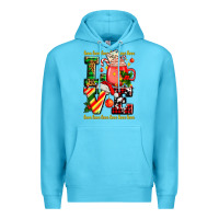 Ocean Blue love with coffee cup and christmas lights Premium Hoodie - AdoDesignShop